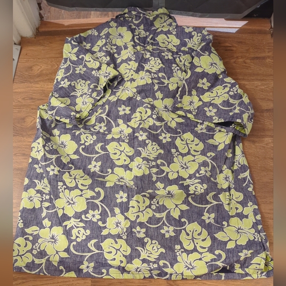 VTG Toes on the Nose Mens XXL Reverse Print Hawaiian Floral Shirt USA Made - Picture 6 of 6
